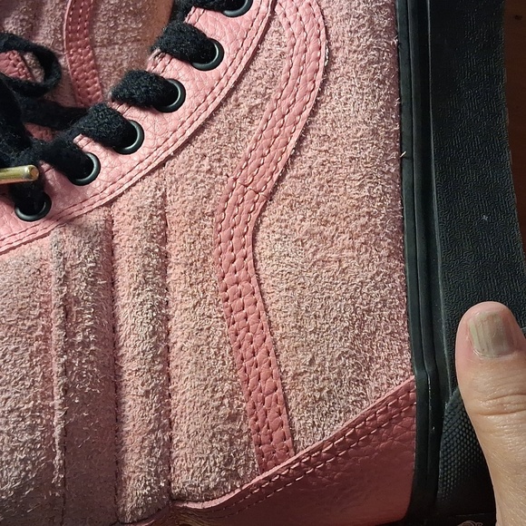 Vans Vintage Pink Suede High Tops Size 9.5 Women's - Picture 8 of 14